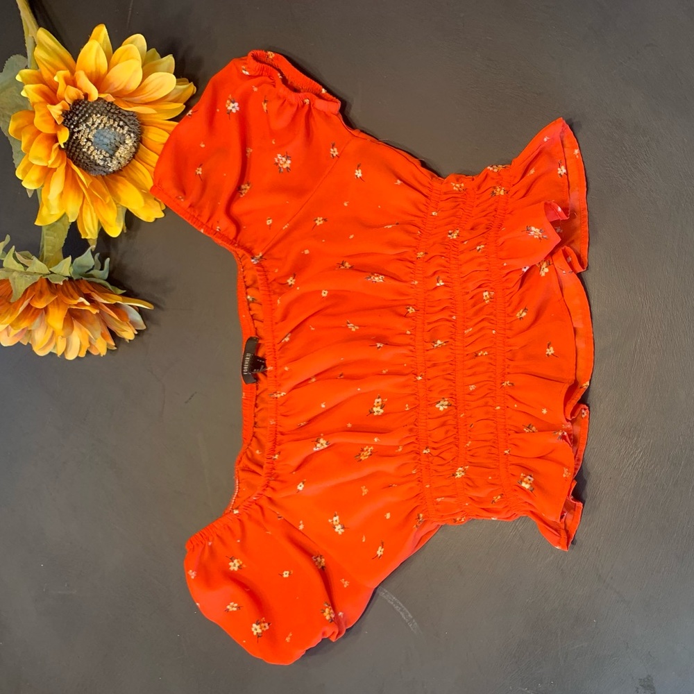 Off the shoulder crop top